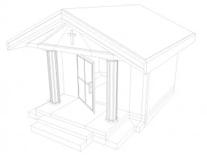 crypt 1 lowpoly game ready low-poly 3D Model