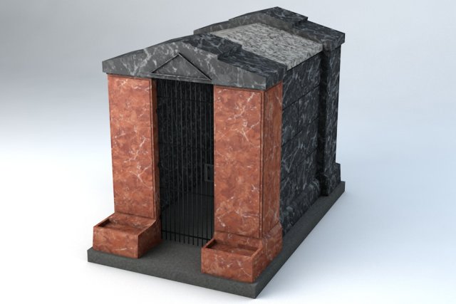 crypt 2 low poly game ready low-poly 3D Model .c4d .max .obj .3ds .fbx .stl .blend 