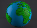 Earth Triangulated Geometry Design  3D-Modell