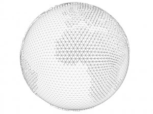 earth triangulated geometry design 3D Model