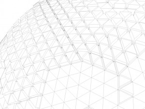 earth triangulated geometry design 3D Model