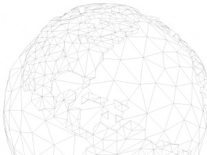 crystallised low poly cartoon earth low-poly Modelo 3D