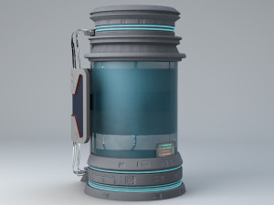hibernation capsule next gen game pbr low-poly Modello 3D