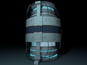 hibernation capsule next gen game pbr low-poly Modello 3D