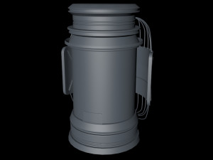 hibernation capsule next gen game pbr low-poly Modello 3D
