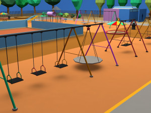playground low poly low-poly 3D Model