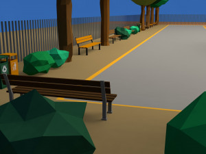 playground low poly low-poly Modelo 3D