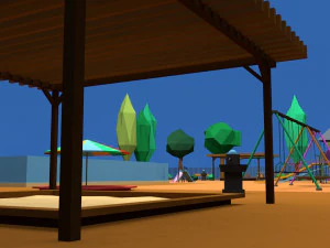 playground low poly low-poly 3D Model
