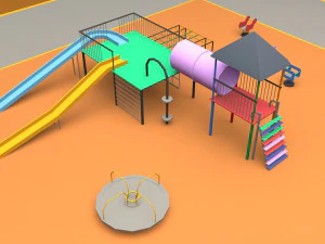 playground low poly low-poly 3D Model