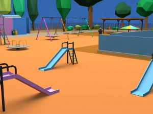 playground low poly low-poly 3D Model