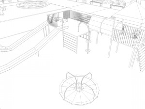 playground low poly low-poly Modelo 3D