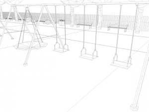 playground low poly low-poly Modelo 3D