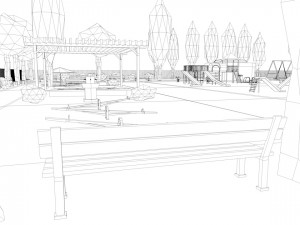 playground low poly low-poly Modelo 3D