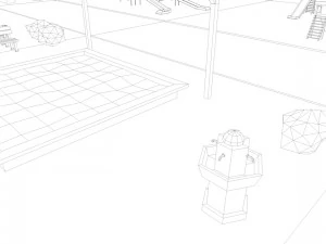 playground low poly low-poly 3D Model