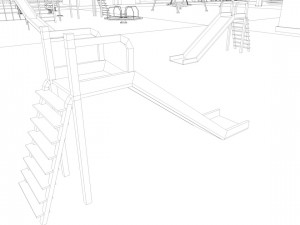 playground low poly low-poly Modelo 3D