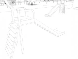 playground low poly low-poly 3D Model