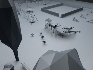 playground low poly low-poly Modelo 3D