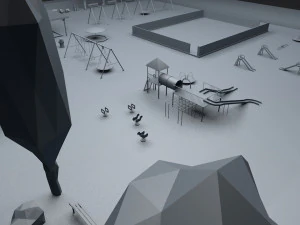 playground low poly low-poly 3D Model