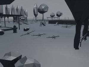 playground low poly low-poly Modelo 3D
