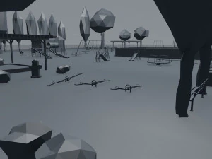 playground low poly low-poly 3D Model