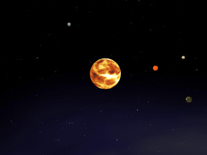 trappist-1 system 3D मॉडल