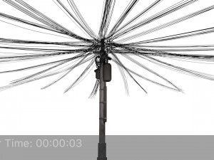 overhead electric cables system pbr Modelo 3D