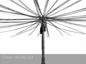 overhead electric cables system pbr Modelo 3D
