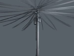 overhead electric cables system pbr Modelo 3D