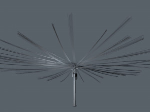 overhead electric cables system pbr Modelo 3D