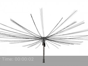 overhead electric cables system pbr Modelo 3D
