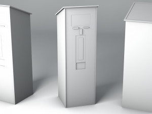 parking meter ticket automat next gen pbr real time asset low-poly 3D Model
