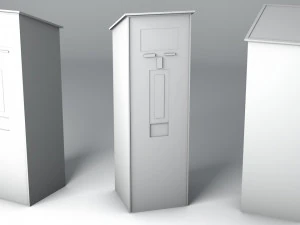 parking meter ticket automat next gen pbr real time asset low-poly 3D Model