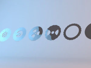 S&auml;gezahnpackung 3D Modell