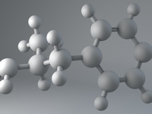 amphetamine molecule structure lowpoly 3D Model
