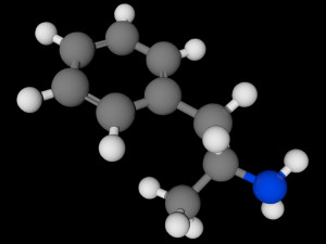 amphetamine molecule structure lowpoly 3D Model