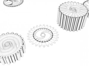 steampunk cogwheels pack 3Dモデル