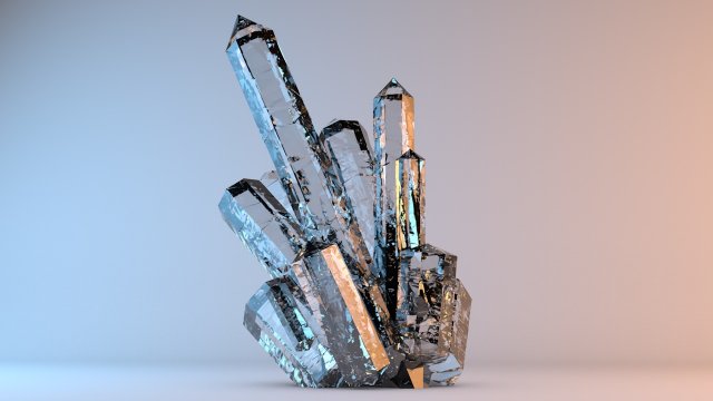 beautiful mineral crystals 3D 모델 .c4d .max .obj .3ds .fbx .stl .blend 