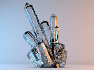 bellissimi cristalli minerali Modello 3D