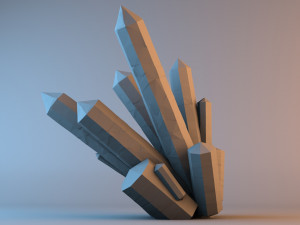 beautiful mineral crystals 3D 모델