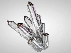 beautiful mineral crystals 3D 모델