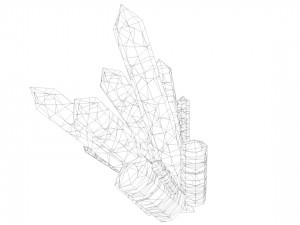 beautiful mineral crystals 3D 모델