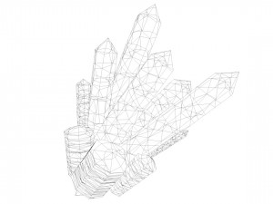 beautiful mineral crystals 3D 모델
