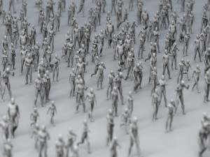 25 lowpoly human characters bundle low-poly Modèle 3D