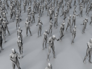 25 lowpoly human characters bundle low-poly Modèle 3D