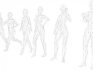 25 lowpoly human characters bundle low-poly Modèle 3D