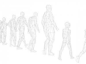 25 lowpoly human characters bundle low-poly Modèle 3D