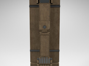 shikaku the hipster robot next gen pbr game and render ready low-poly Model 3D