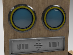 shikaku the hipster robot next gen pbr game and render ready low-poly Model 3D