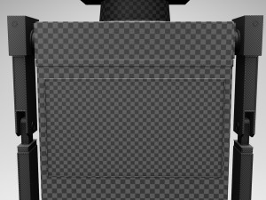 shikaku the hipster robot next gen pbr game and render ready low-poly Model 3D