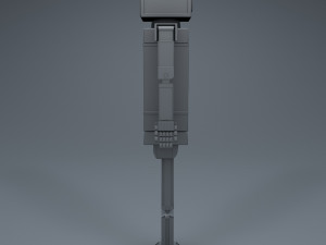 shikaku the hipster robot next gen pbr game and render ready low-poly Model 3D